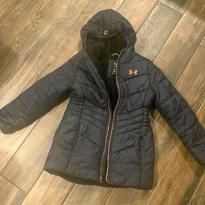 Under armour black and rose gold winter jacket